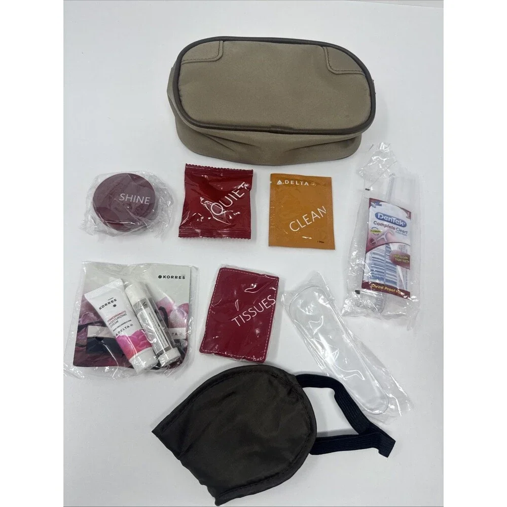 Delta Airlines KORRES Amenity Kit Delta One First Class Toiletry NEW SEALED